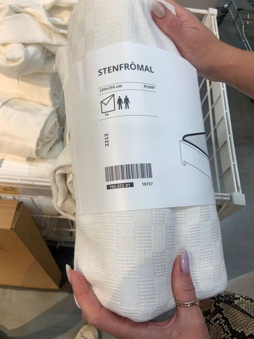 Плед на ліжко євро розмір від ікеа