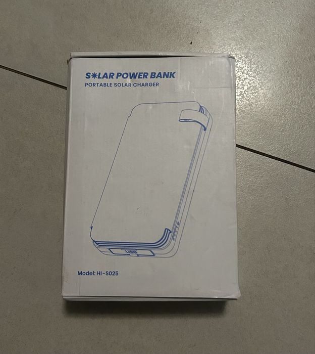 Портативний павербанк із сонячною панеллю HI-S025 — 25000 mAh