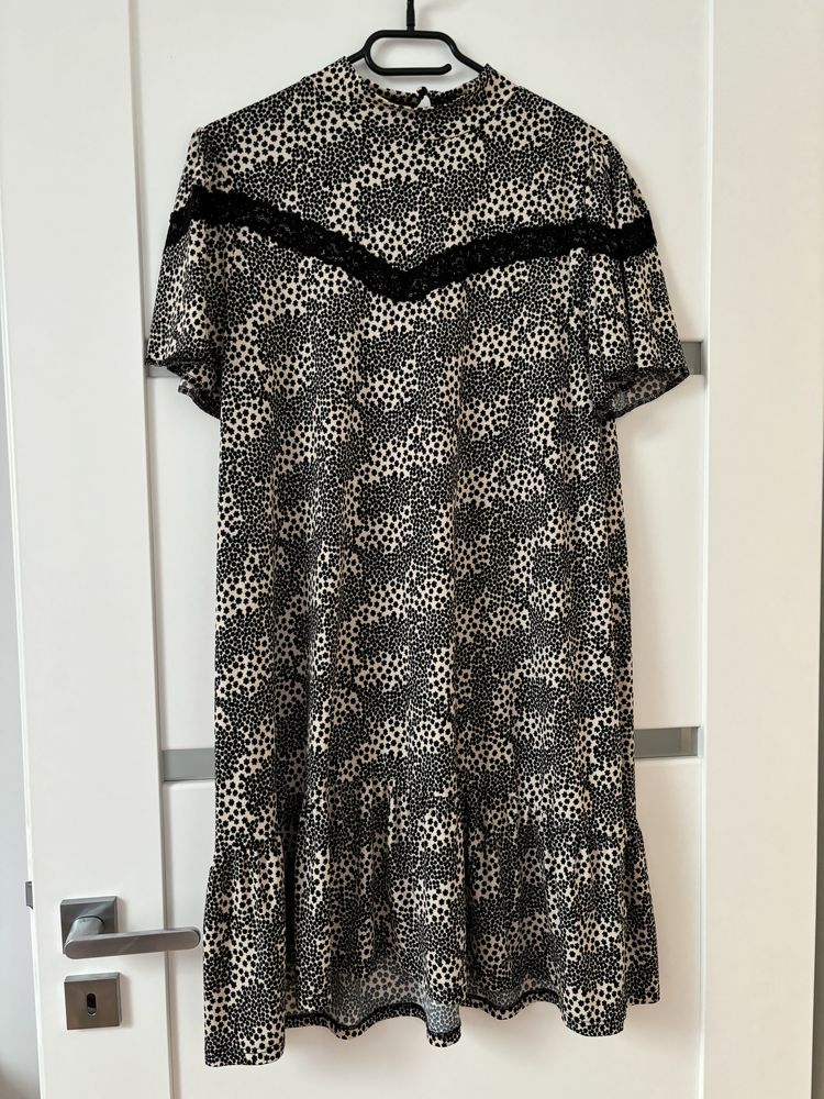 V by Very cusualowa sukienka bez dekoltu animal print XL