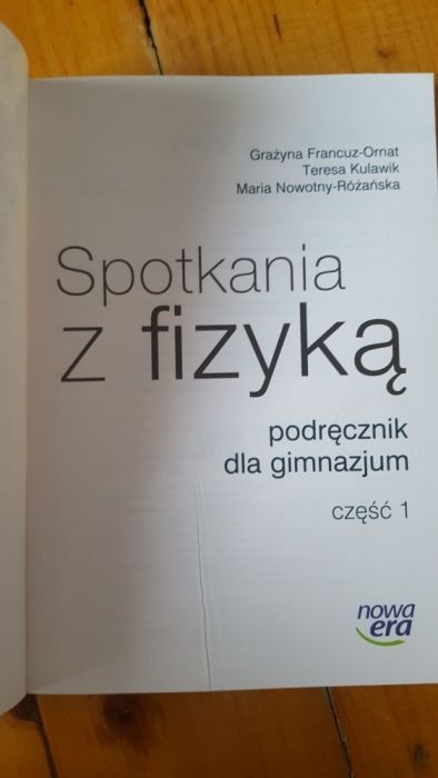 Nowy podręcznik Fizyka gimnazjum Nowa Era Spotkania z fizyką