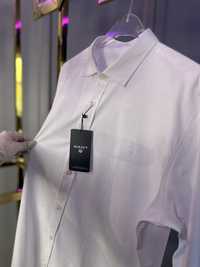 Мужская рубашка гант gant сорочка біла чоловіча бавовна