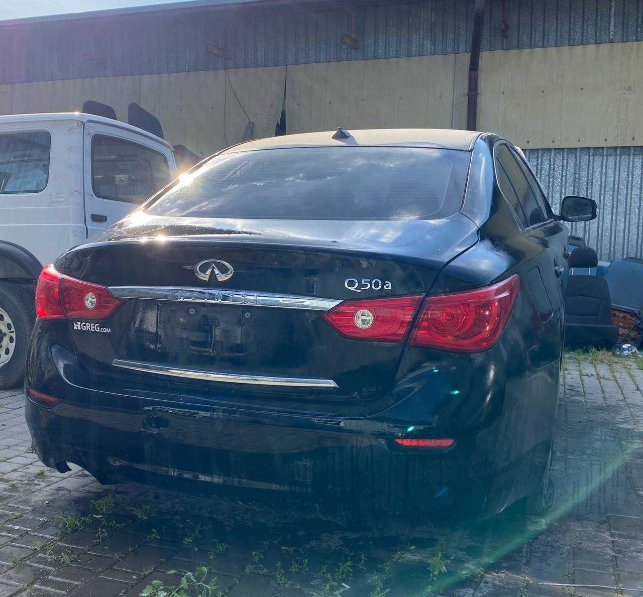 Разборка Infiniti Q50 2014-(крышка бампер дверь акпп крыло блок)