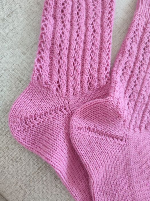 Nowe wełniane skarpety damskie r. 36-38, Handmade robione na drutach