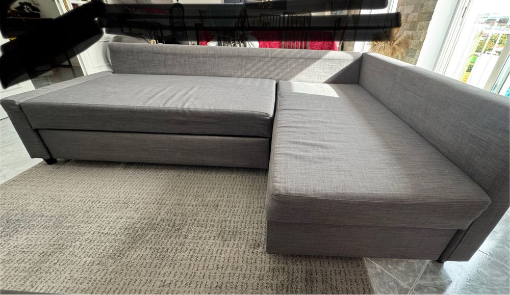 Sofá chaise longue cinza