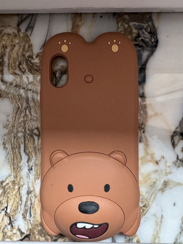 Etui Silikonowe miś iphone XS case obudowa case urocza