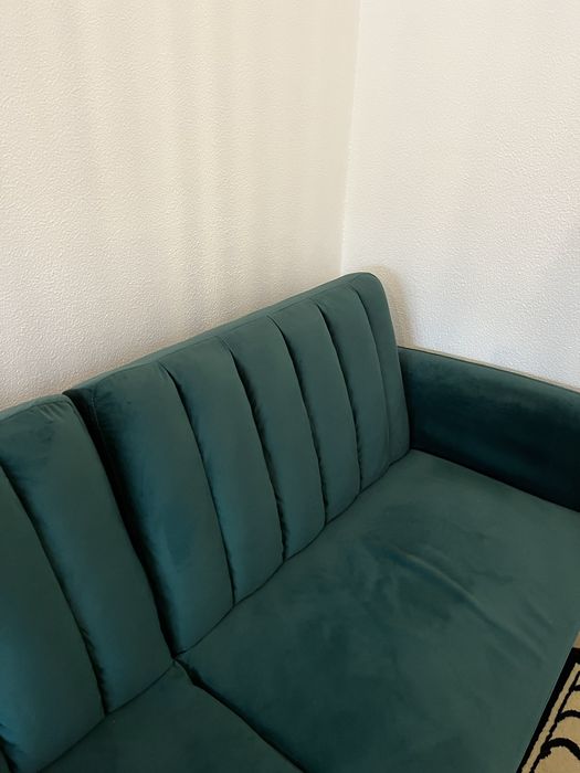 Sofa veludo verde