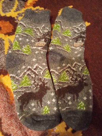 Носки шерстяные, мужские носки,с оленями