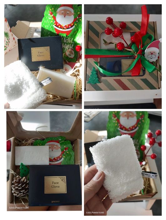 Prezent na Mikołajki Gwiazdkę Raypath face glove mydełko