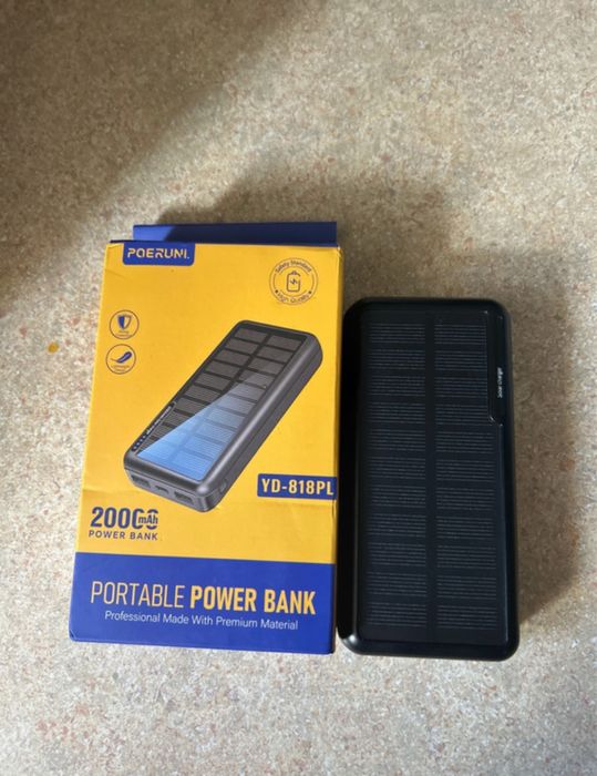 Powerbank ładowarka solarna 20000 mAh
