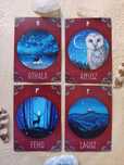 Tarot runiczny Wyrocznia runiczna Autorskie karty tarota zwierzęta