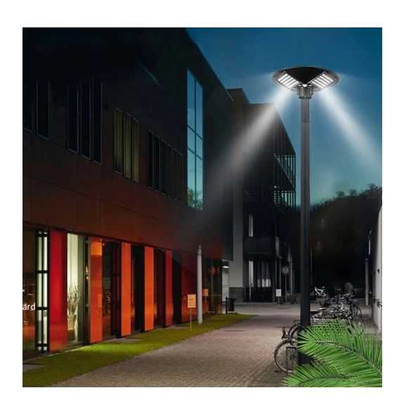 LAMPA SOLARNA LED czujnik latarnia uliczna ogrodowa Pilot Baterie 300W