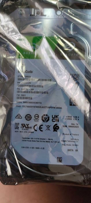 Dysk SEAGATE BarraCuda 2TB HDD ST2000DM008 nowy