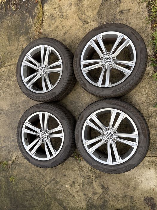 4x komplet koł koła 245/45/18” r18 Volkswagen Skoda Audi Opony Zimowe