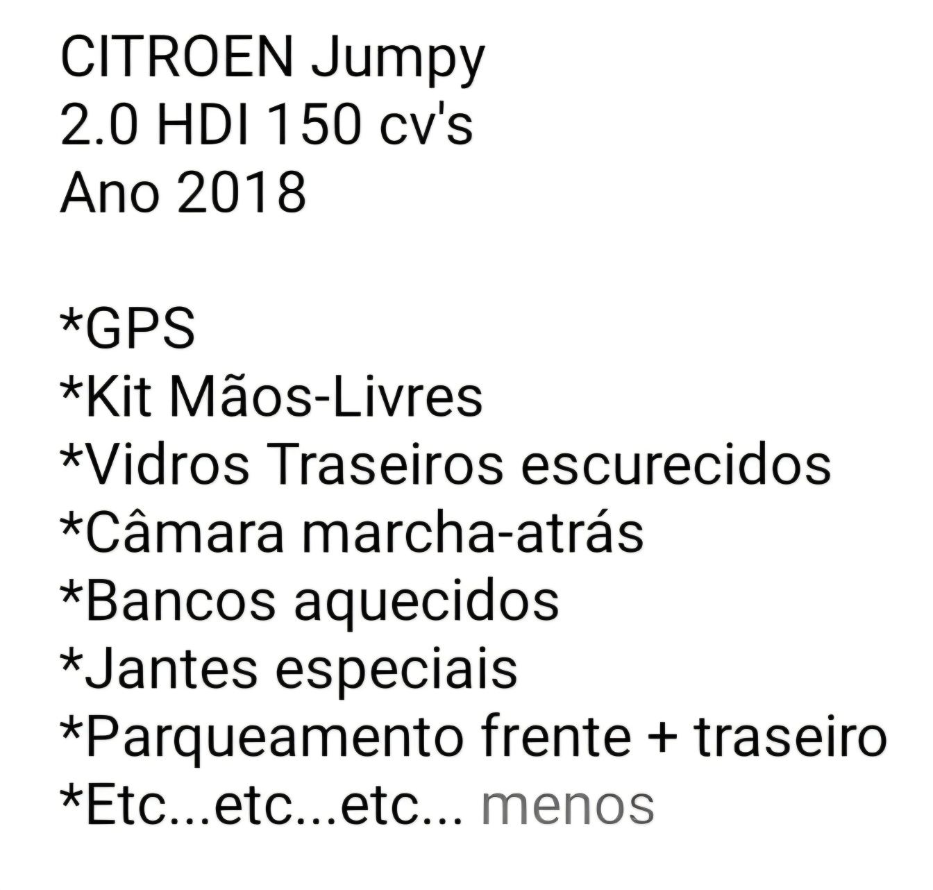 Citroën jumpy 2000 hdi 150 cavalos