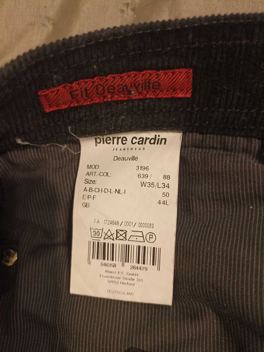 Jeansy sztruksowe Pierre Cardin