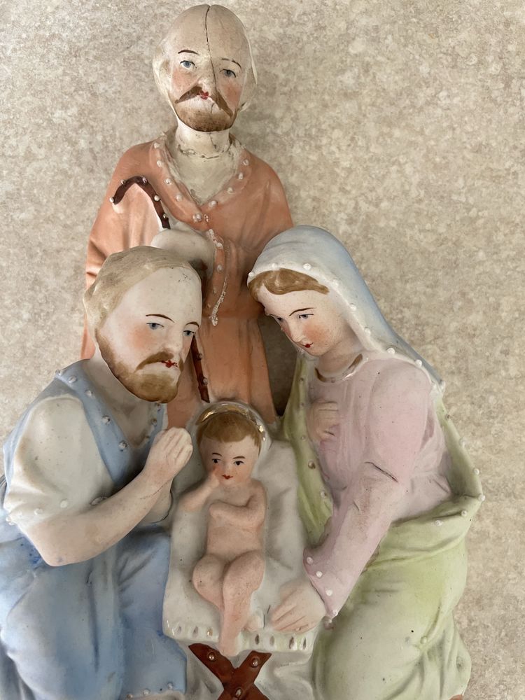 Статуетка свята родина вінтаж, німецький фарфор, кераміка