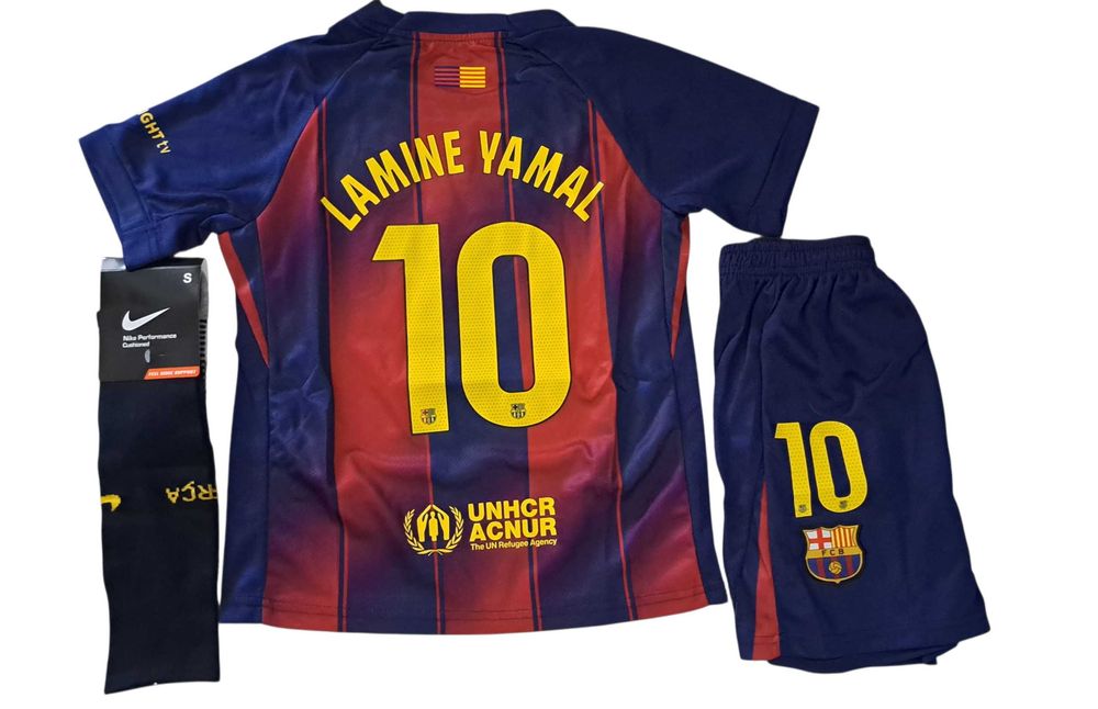 Lamine Yamal FC Barcelona Komplet dziecięcy Różne Rozmiary Sezon 25/26