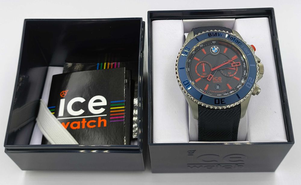 Zegarek BMW Motorsport ICE Watch, steel chrono, team blue/czerwony