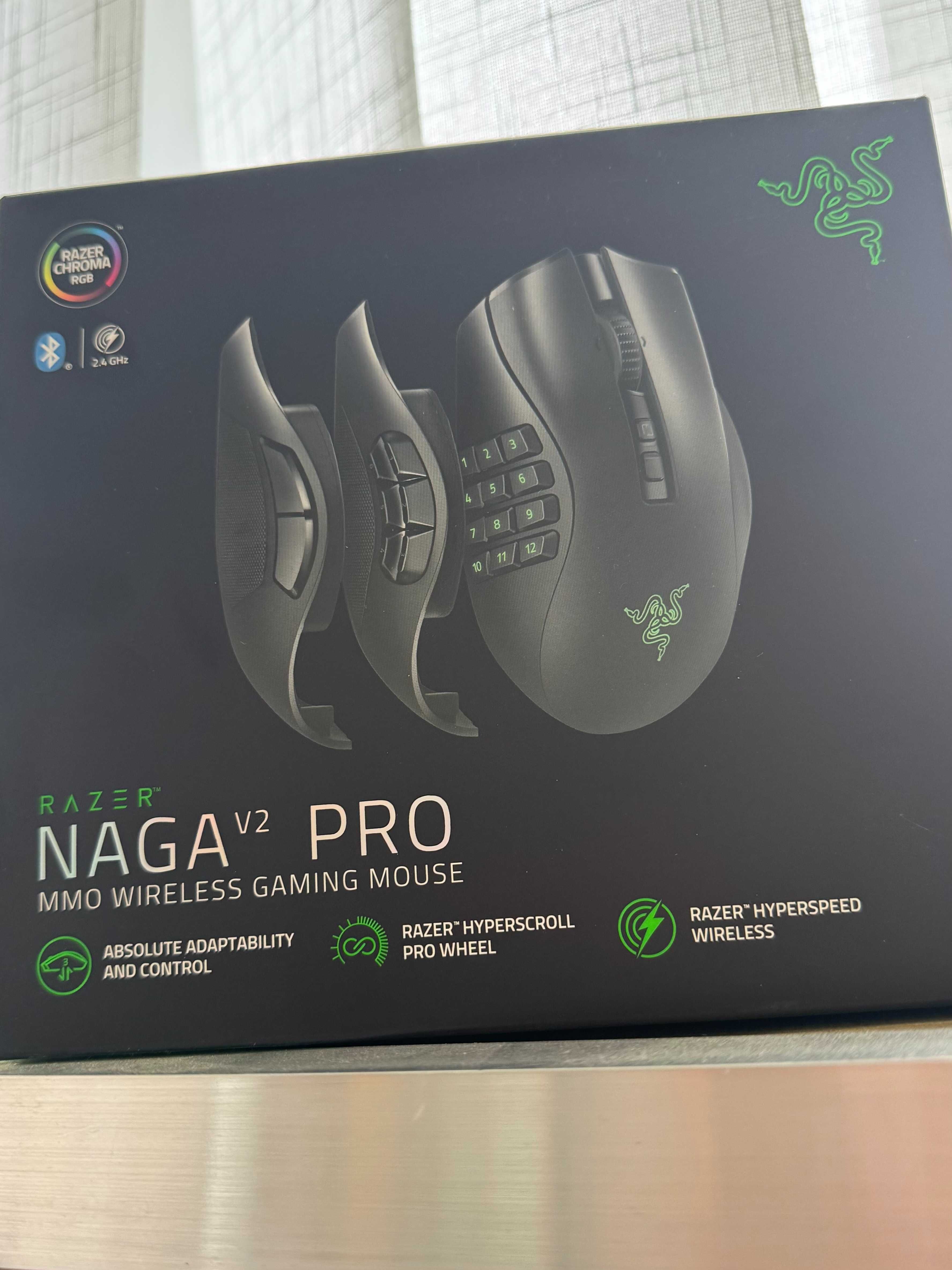 Mysz Razer Naga V2 Pro - 3w1, idealna do MMO, MOBA i FPS!