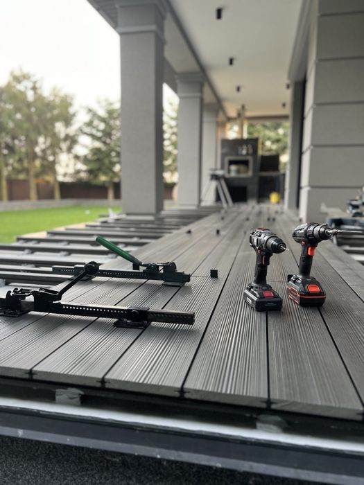 Монтаж терасної дошки. Терасна дошка. ДПК. Термо дошка.