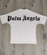 T-shirt koszulka Palm Angels big print duże logo rozmiar M biała white