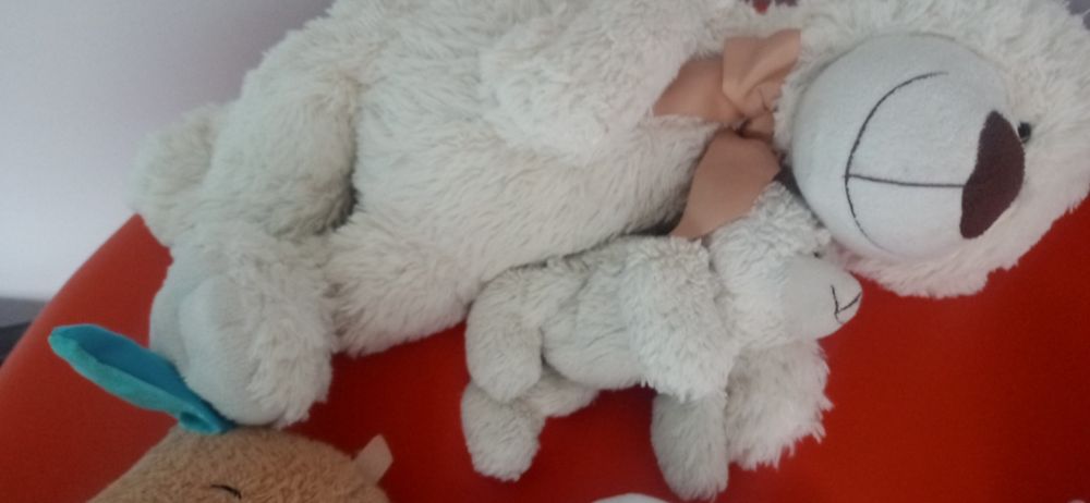 Duży  piękny biały misio z smyka