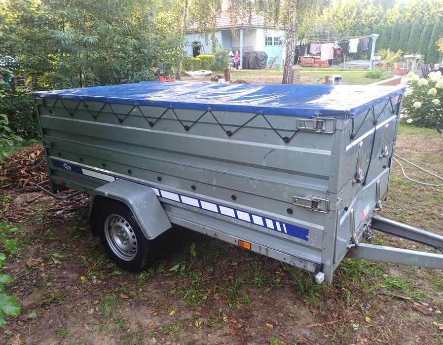 Przyczepa lekka DMC 750kg, firmy BLYSS 752613 wywrotka, zarejestrowana