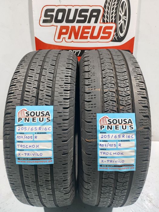 2 pneus semi novos trocmok 205-65R16 C - Oferta dos Portes