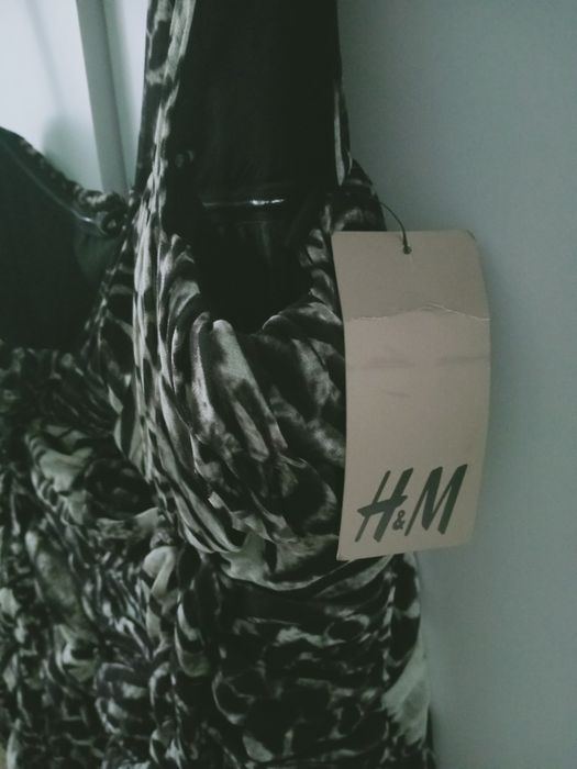 H&M nowa sukienka gorsetowa animal print studniówka sylwester M/L