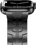 Bransoletka Apple Watch Series 10/9/8/7/6/5/4/3/2/1/SE czarny metalowa