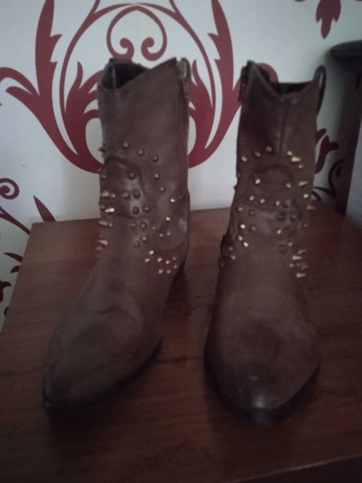 Полусапожки кожаные