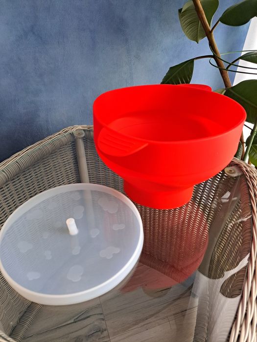 Silikonowa Miska do przygotowania Popcornu w Mikrofalówce A