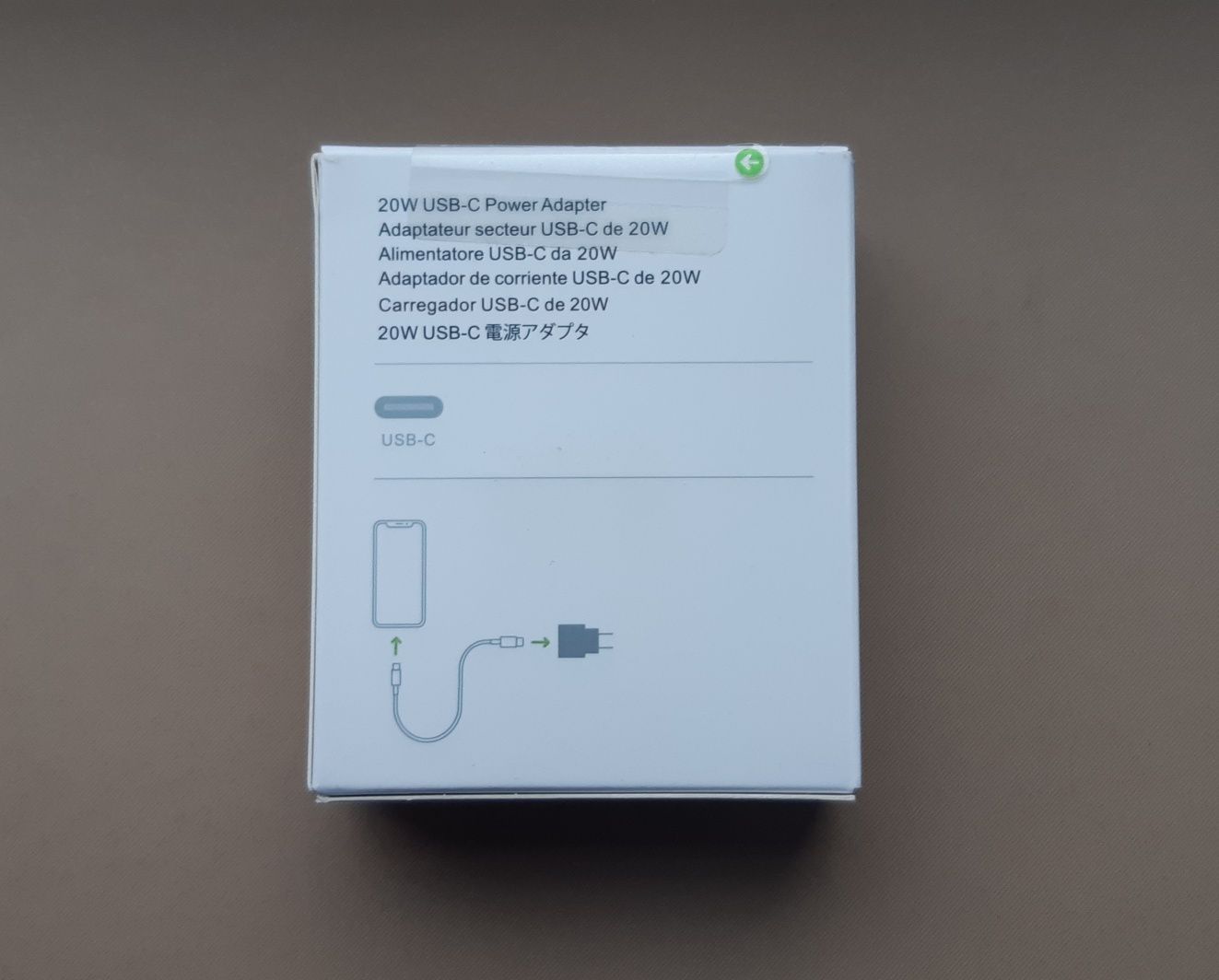 USB-C 20W Power Adapter Kostka Zasilacz Ładowarka do iPhone