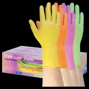 Рукавички нітрилові MediOk RAINBOW розм XS/S/M (50пар) різнокольорові