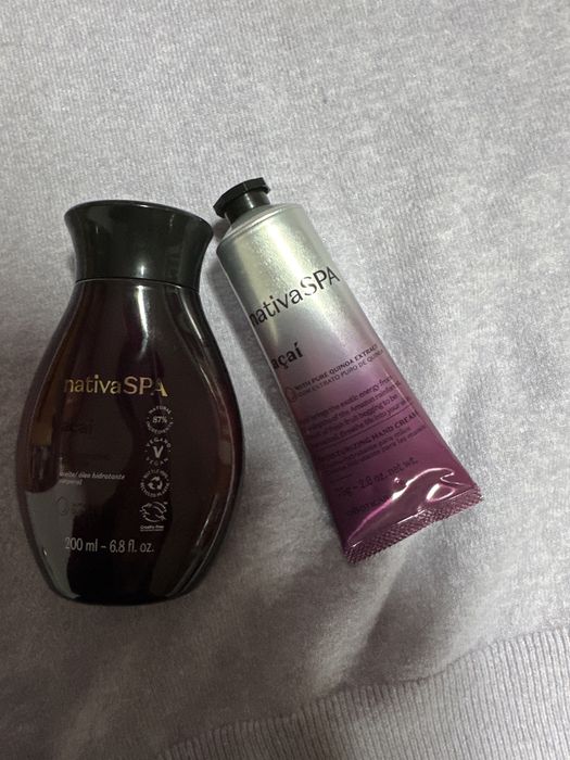 Novos! O Boticário Nativa SPA Açaí – Óleo Corporal + Creme de Mãos