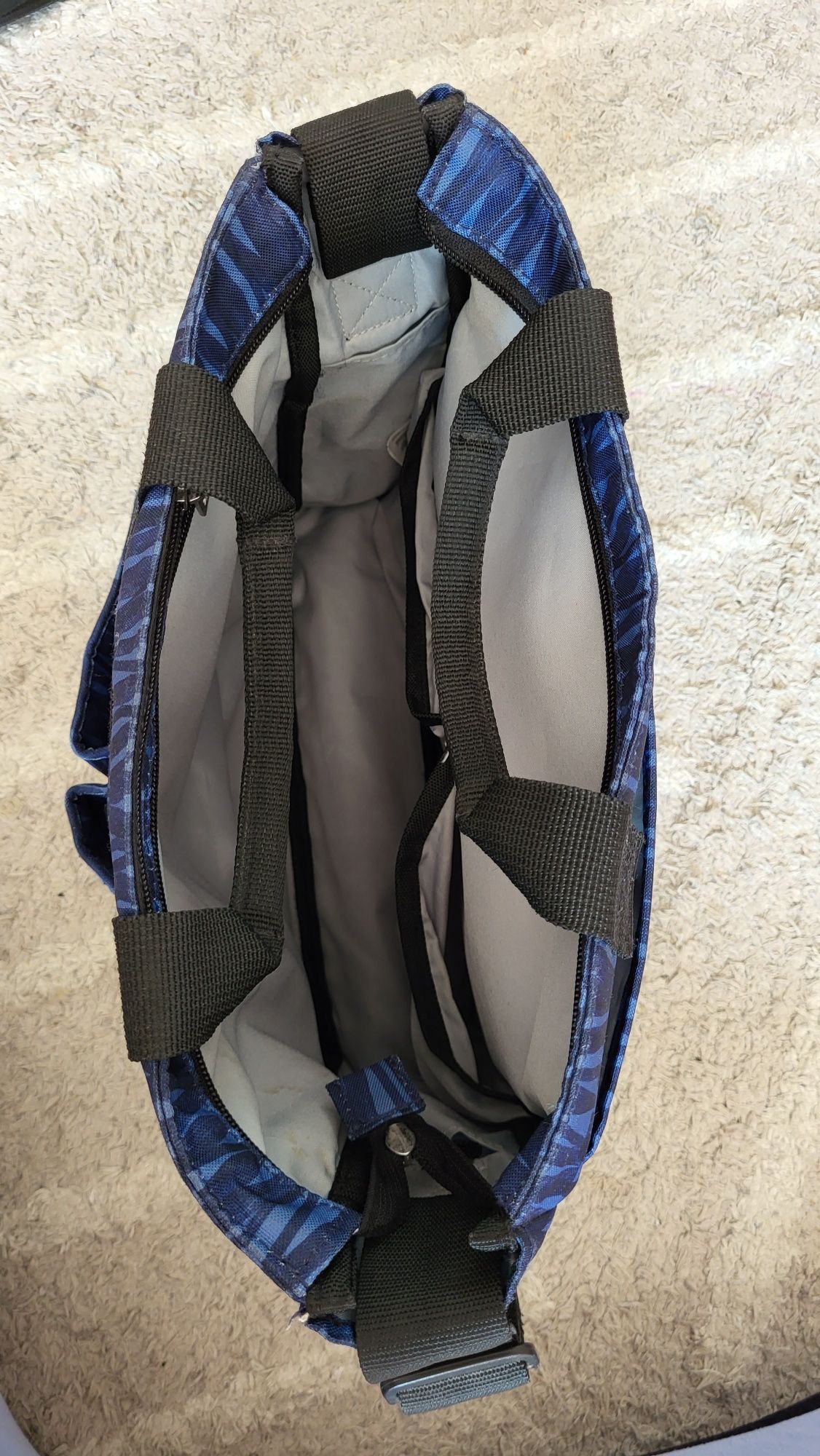SKIP HOP Torba do wózka Duo Signature Blue Sketch jak NOWA