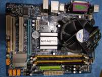 intel Xeon E5420 4 ядра + материнская плата + 4 гига + cooler