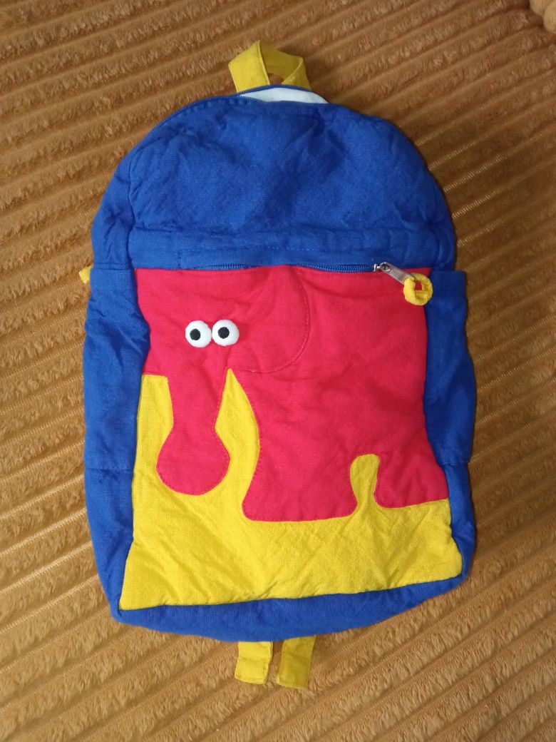 Дитячий рюкзак  слоник з тканини рюкзак детский