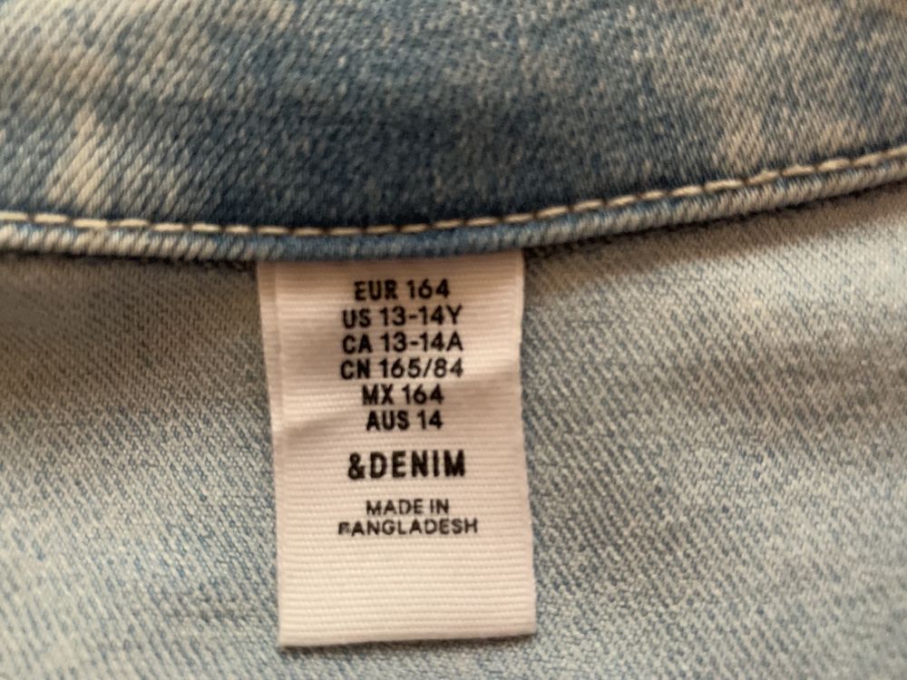Брендовая джинсовая куртка &DENIM Швейцария оригинал Р.42-44 рост164см