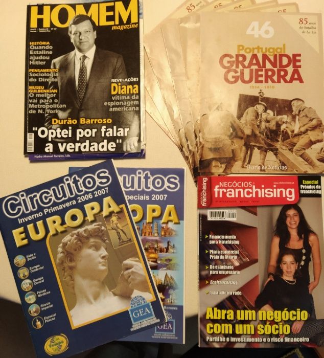 Revistas várias - Sábado, Visão...