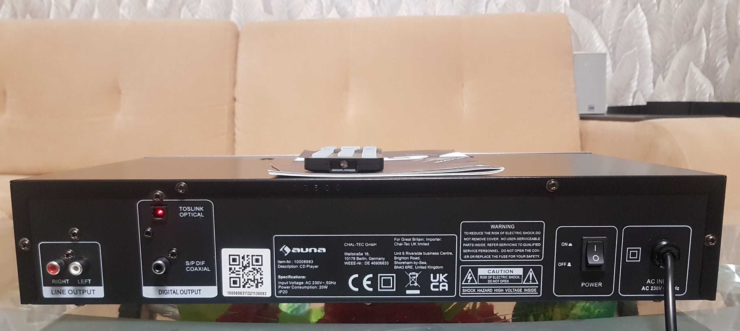 CD проигрыватель AUNA AV2-CD 509 Hi-Fi stereo/CD,MP3,Optical/,Germany