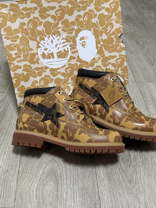 Ботинки timberland x bape