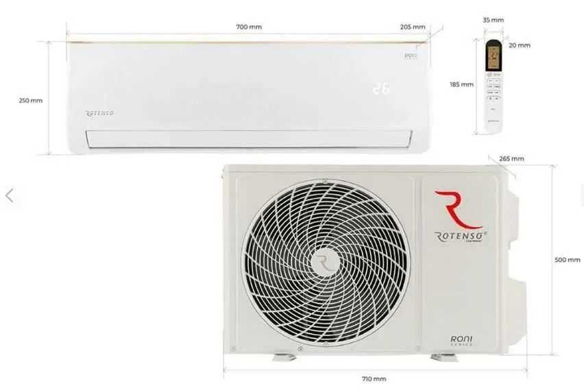 Klimatyzacja ROTENSO 3.3 kW - 7 lat gwarant + montaż A ++ JAPAN - wifi