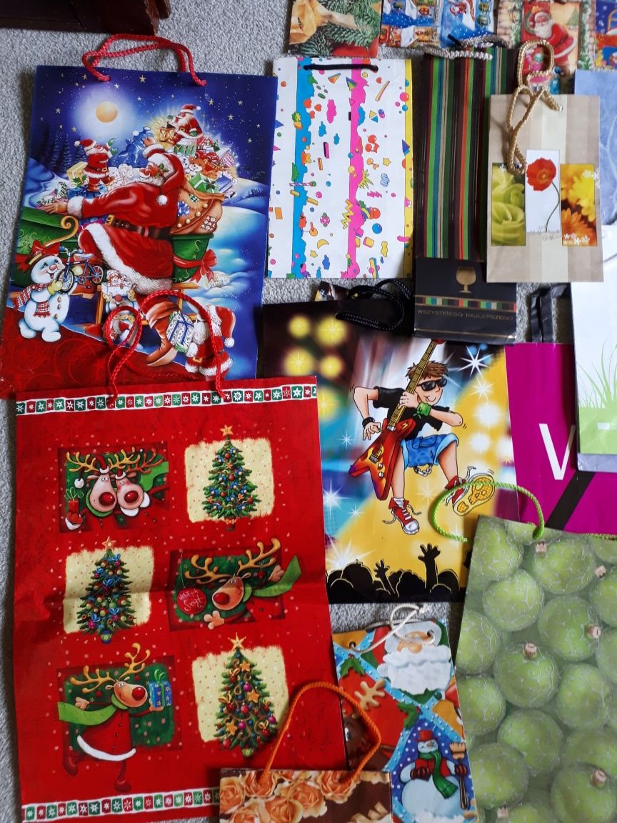 110 szt torba papierowa ozdobna torby na prezenty na Święta na prezent