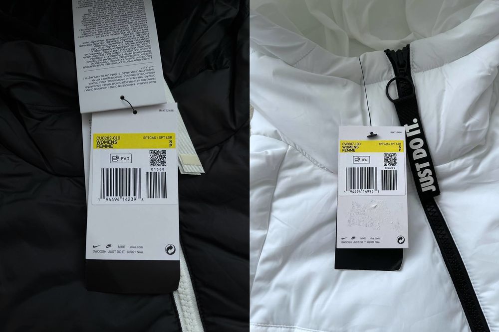 США Осінні жіночі двосторонні пуховики Nike Reversible Оригінал! XS,S