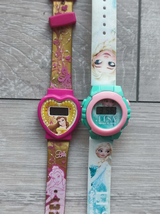 Zegarki dziecięce tematyczne Disney 2 szt razem
