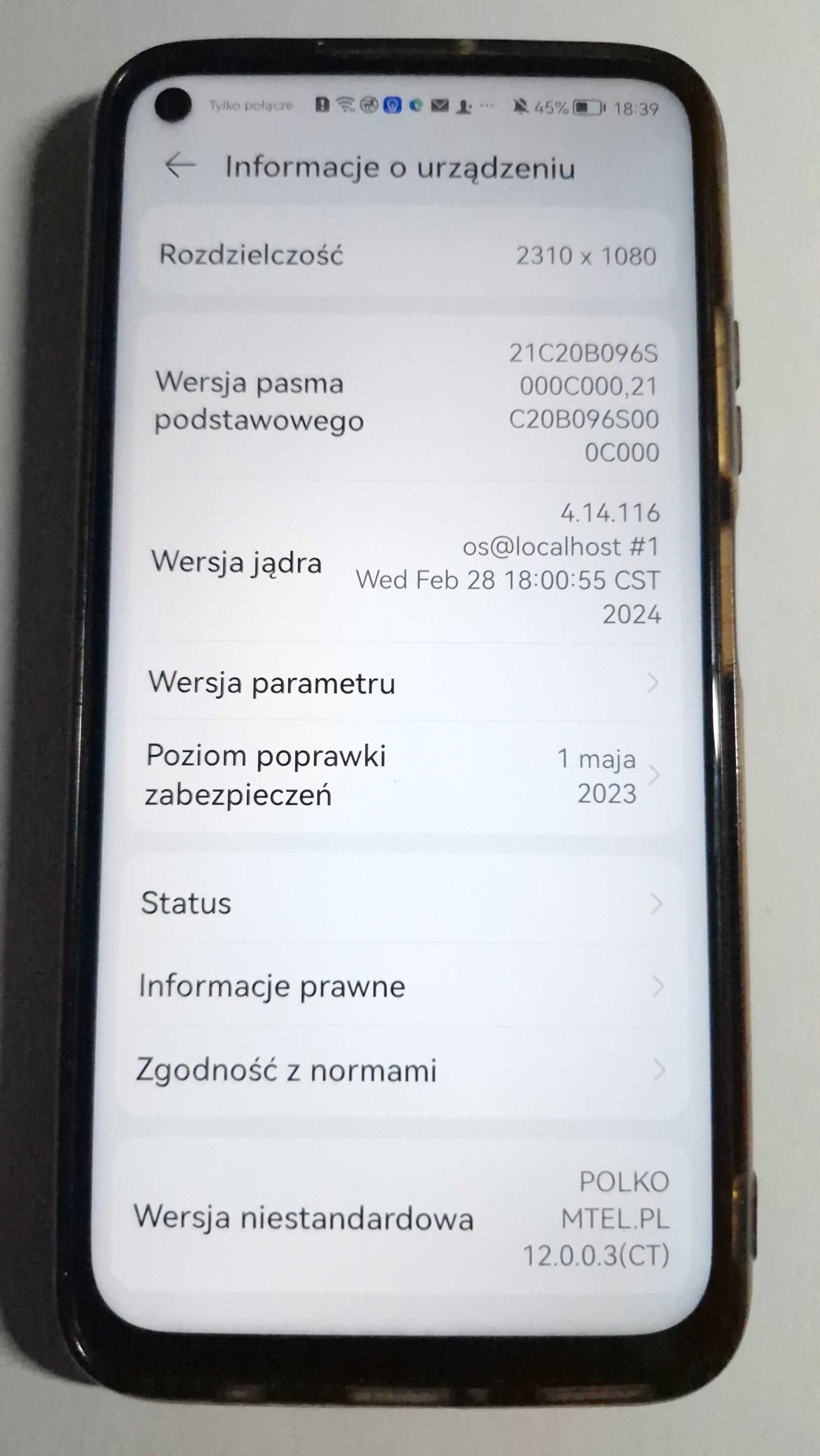 Smartfon Huawei P40 Lite