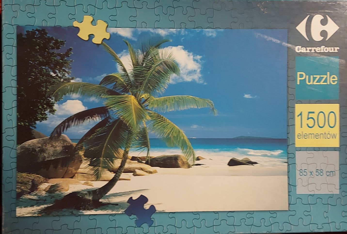 Puzzle 1500 elementów, plaża