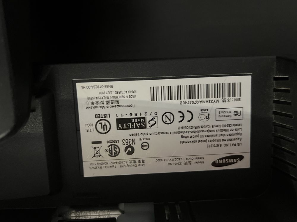 Monitor samsung 21”