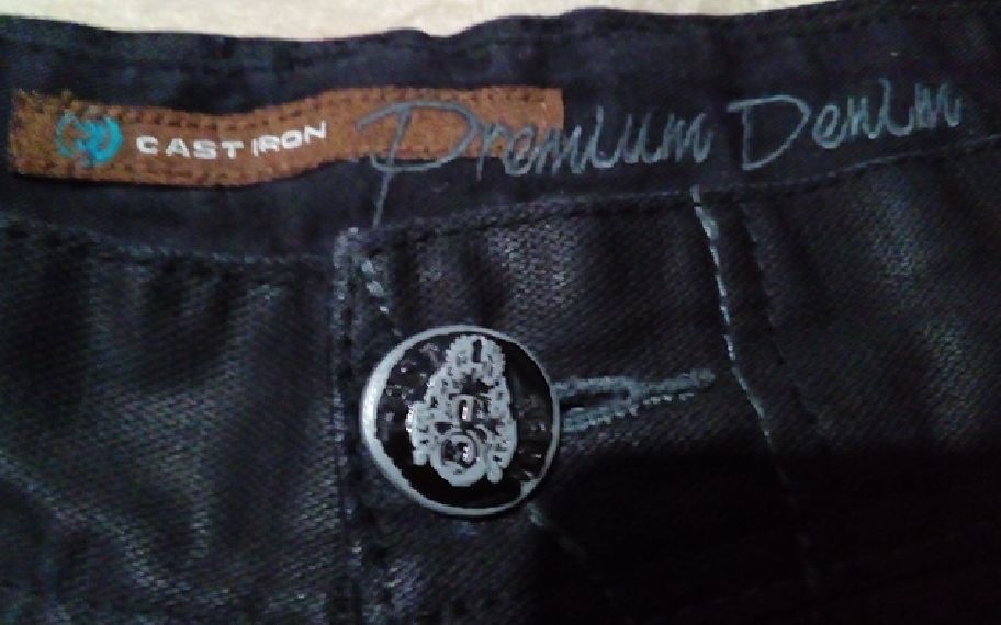 Джинсы c с отливом мужские узкачи Cast  Premium Denim